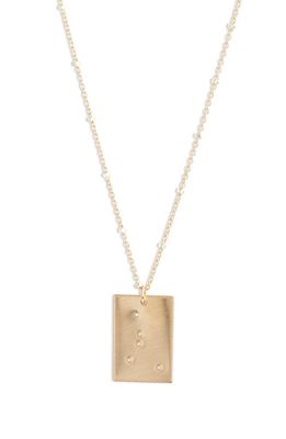 Set & Stones Zodiac Constellation Pendant Necklace in Gold - Cancer