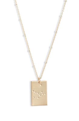 Set & Stones Zodiac Constellation Pendant Necklace in Gold - Virgo