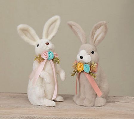 Set of 2 Bunnies by Gerson Co