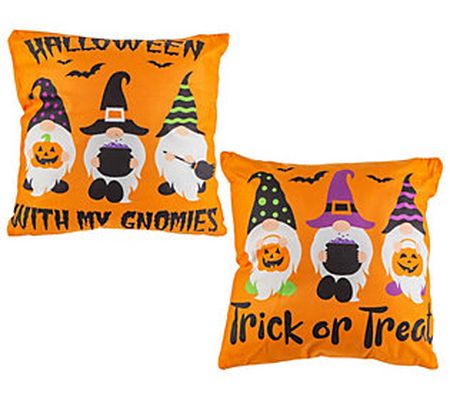 Set of 2 Halloween Gnome Throw Pillows by Gerso n Co