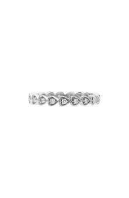 Sethi Couture Amor Diamond Heart Ring in 18K Wg