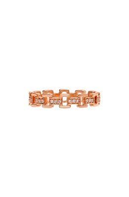Sethi Couture Cesta Diamond Link Ring in 18K Rg