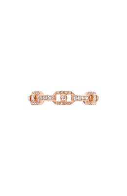 Sethi Couture Diamond Link Ring in 18K Rg