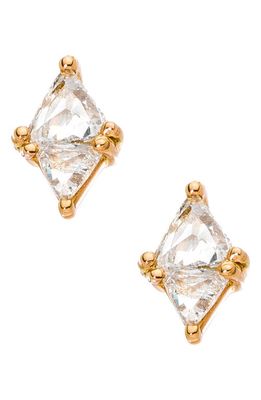 Sethi Couture Diamond Stud Earrings in Gold
