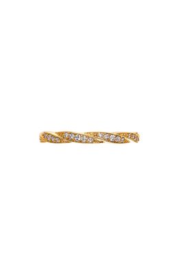 Sethi Couture Diamond Twine Band Ring in Rose Gold/Diamond
