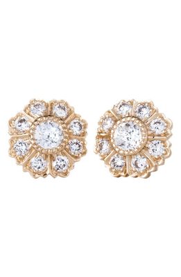Sethi Couture Ivy Diamond Stud Earrings in 18K Yg