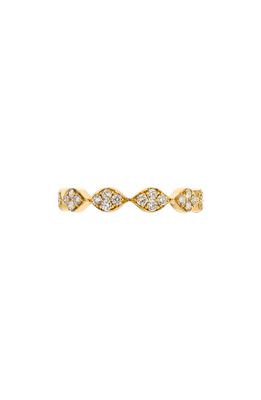 Sethi Couture Marquise Pav� Diamond Eternity Ring in Yellow Gold