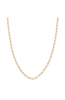 Sethi Couture Paper Clip Chain Necklace in Rose