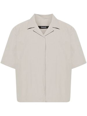 Seventh magnetic-fastening camp-collar shirt - Grey