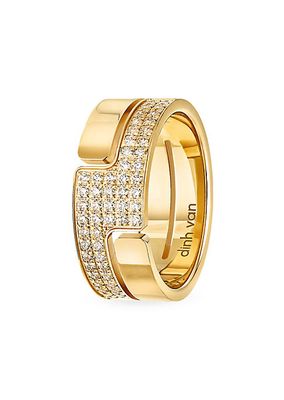 Seventies 18K Gold & Diamond Medium Ring