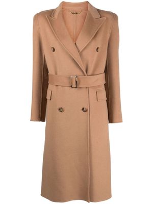 Seventy belted double-breasted coat - Neutrals