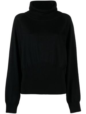 Seventy cowl-neck wool jumper - Black