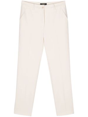 Seventy cropped slim-cut trousers - White