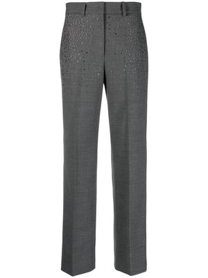 Seventy crystal-embellished tailored trousers - Grey