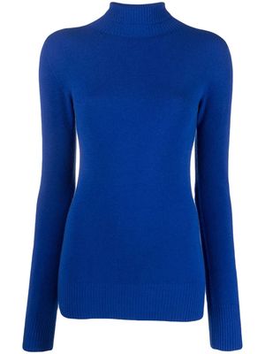 Seventy cut-out high-neck knitted top - Blue
