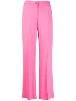 Seventy high-waisted flared trousers - Pink