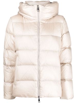 Seventy hooded feather-down puffer jacket - Neutrals