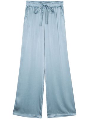 Seventy silk straight-leg trousers - Blue