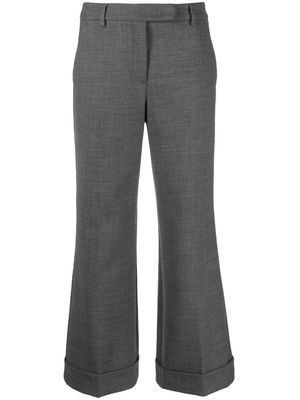 Seventy tailored-cut cropped trousers - Grey
