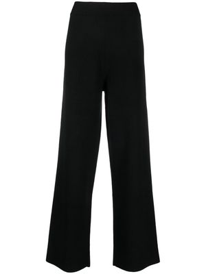 Seventy wide-leg wool-blend trousers - Black