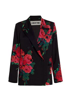 Seville Rose Double-Breasted Jacket