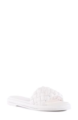 Seychelles Bellisima Slide Sandal in White V-Leather