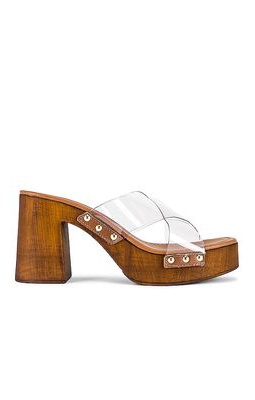 Seychelles Curio Clear Heel in Brown