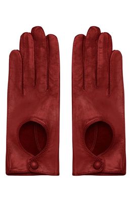 Seymoure Leather Driving Gloves in Burgundy