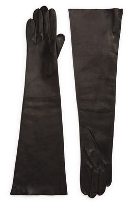 Seymoure Runway Leather Gloves in Black