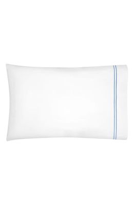 SFERRA Grande Hotel Pillowcase in White/Ocean