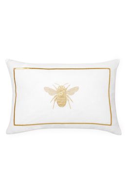SFERRA Ronzio Accent Pillow in White/Gold