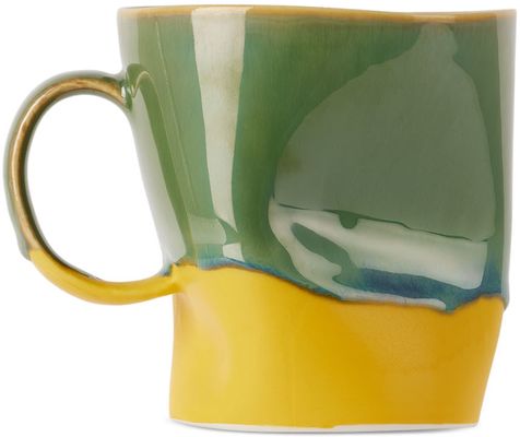 SGW Lab Yellow & Green Distortion Mug