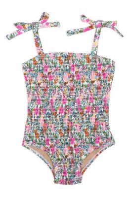 Shade Critters Kids' Lib Smocked One-Piece Swimsuit in Multi