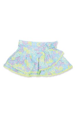 Shade Critters Kids' Watercolor Floral Cover-Up Skirt in Multi