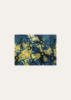Shades of Blue Anemone Placemat, 15"