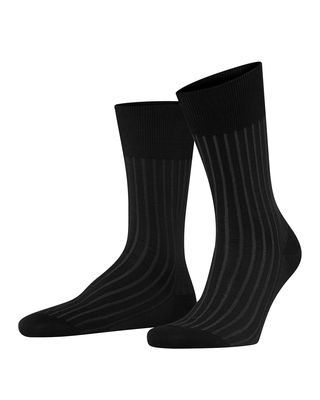 Shadow-Stripe Knit Socks