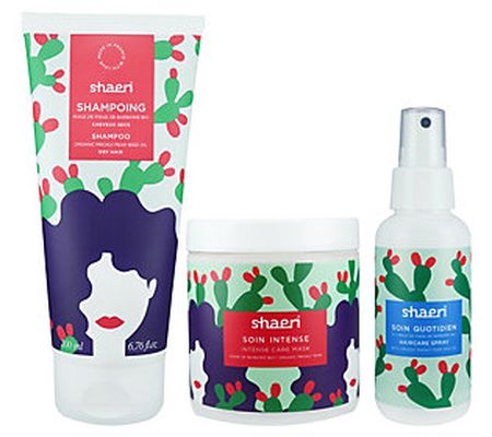 Shaeri Prickly Pear Haircare Set with Shampoo, Spray & Mask