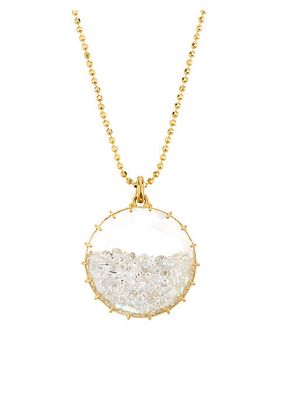 Shake 18K Yellow Gold & 3.45 TCW Diamond Pendant Necklace