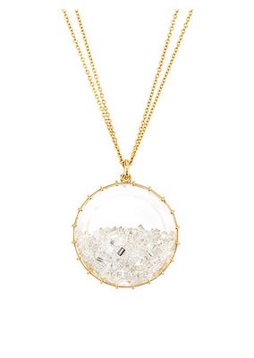 Shake 18K Yellow Gold & 5.52 TCW Diamond Pendant Necklace