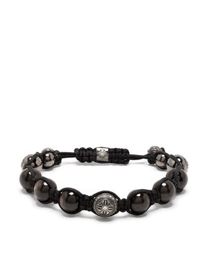 Shamballa Jewels bead-detail braided bracelet - Black