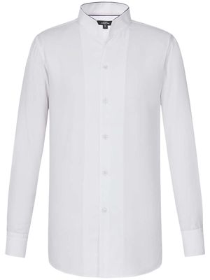 Shanghai Tang contrast-collar cotton shirt - White