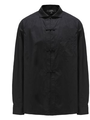 Shanghai Tang cotton long-sleeved shirt - Black