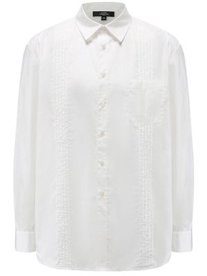 Shanghai Tang cotton long-sleeved shirt - White