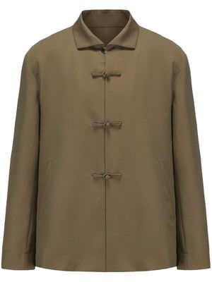 Shanghai Tang long-sleeved tang jacket - Green