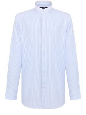 Shanghai Tang mandarin-collar cotton shirt - Blue