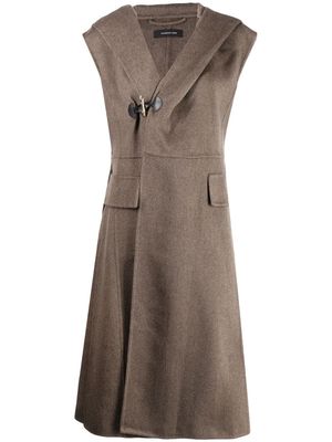 Shanghai Tang toggle-fastened trench coat - Brown