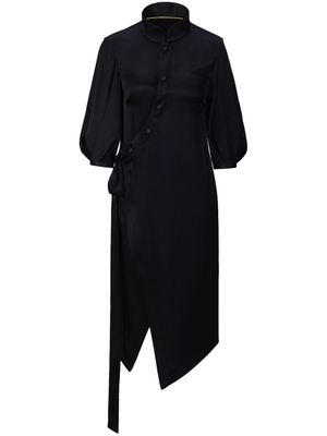 Shanghai Tang wrapped silk dress - Black