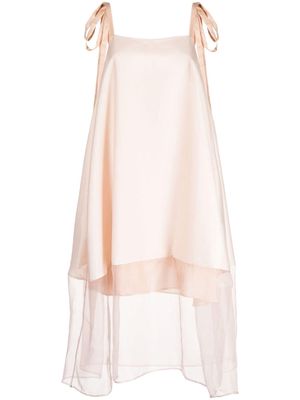 Shanshan Ruan layered-effect sleeveless dress - Pink