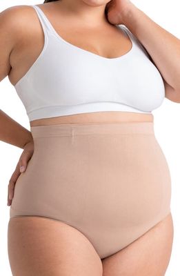 Shapermint Essentials High Waist Shaper Briefs in Oatmeal 