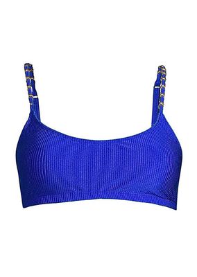 Sharona Chain-Strap Bikini Top